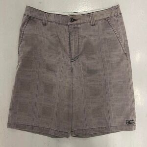 Vintage Y2K O'neill surfwear skate plaid shorts with sick logo on front